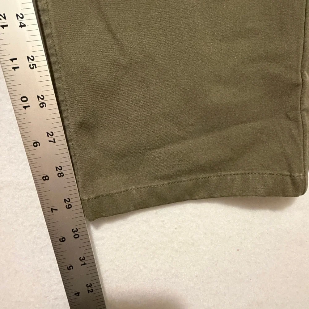 Mugsy Olives Men 36x30 Slim Straight Stretch Chino Pants Olive Green K6PNOL